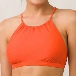 Prana Swim Prana Brina Top In Electric Orange Size Xl Nwt